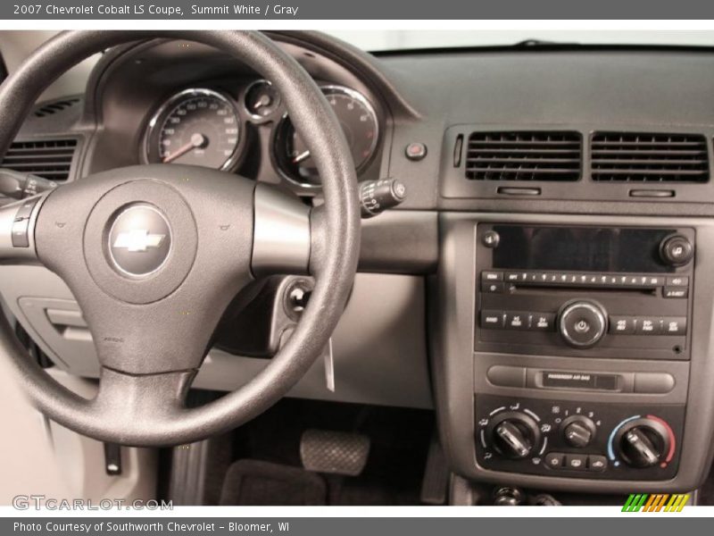 Summit White / Gray 2007 Chevrolet Cobalt LS Coupe