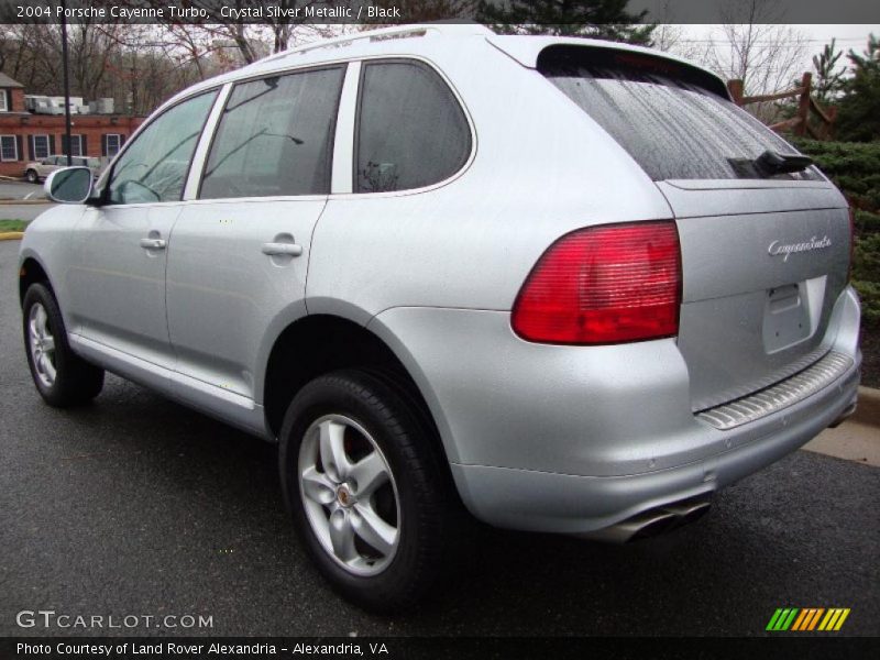 Crystal Silver Metallic / Black 2004 Porsche Cayenne Turbo