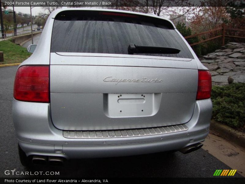 Crystal Silver Metallic / Black 2004 Porsche Cayenne Turbo