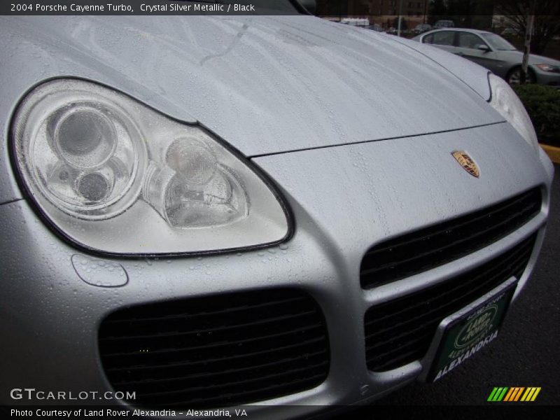 Crystal Silver Metallic / Black 2004 Porsche Cayenne Turbo