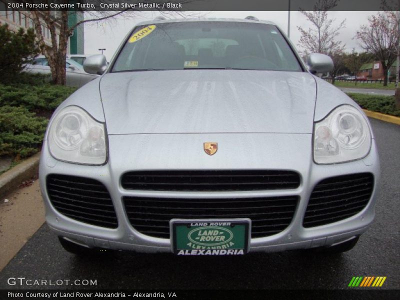 Crystal Silver Metallic / Black 2004 Porsche Cayenne Turbo