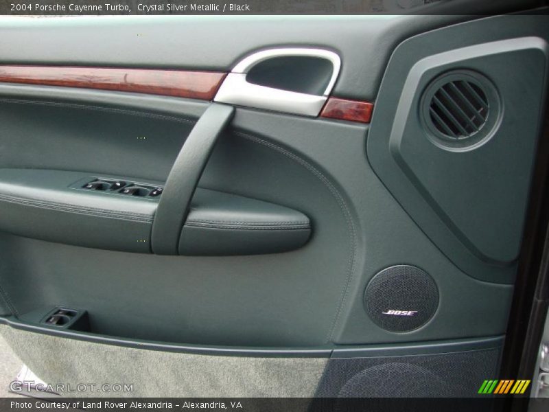 Crystal Silver Metallic / Black 2004 Porsche Cayenne Turbo