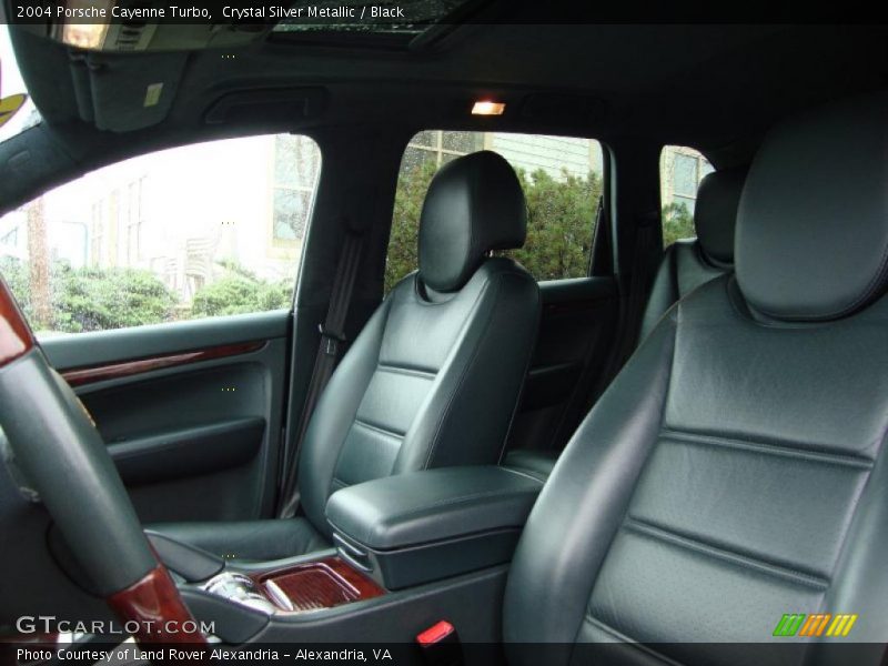 Crystal Silver Metallic / Black 2004 Porsche Cayenne Turbo