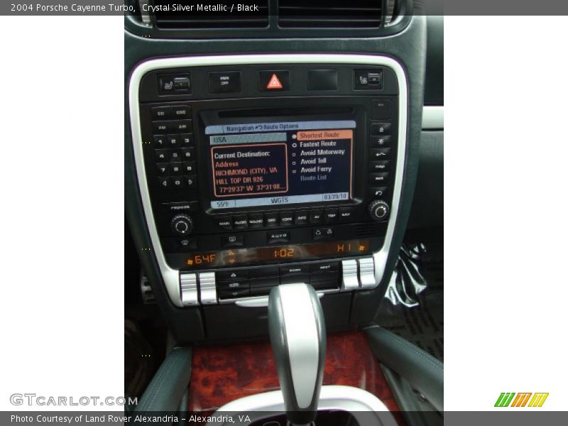 Crystal Silver Metallic / Black 2004 Porsche Cayenne Turbo