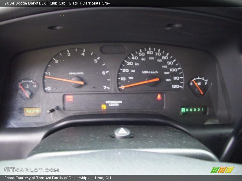 Black / Dark Slate Gray 2004 Dodge Dakota SXT Club Cab