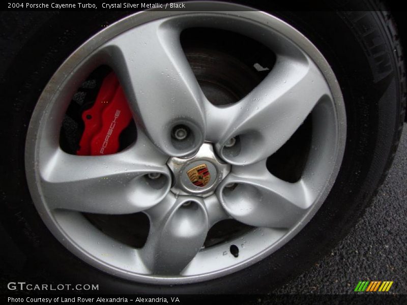 Crystal Silver Metallic / Black 2004 Porsche Cayenne Turbo
