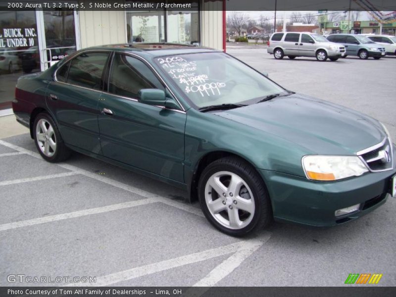 S Noble Green Metallic / Parchment 2002 Acura TL 3.2 Type S