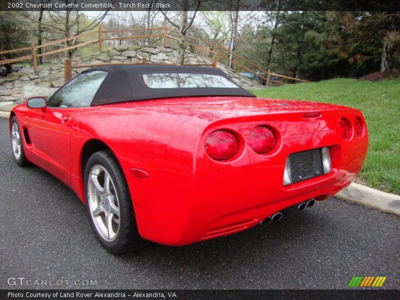 Torch Red / Black 2002 Chevrolet Corvette Convertible