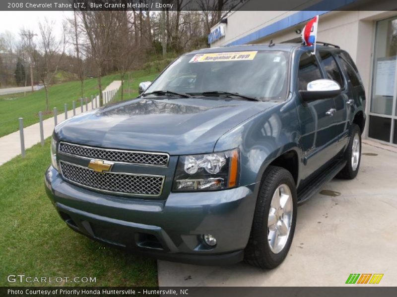 Blue Granite Metallic / Ebony 2008 Chevrolet Tahoe LTZ