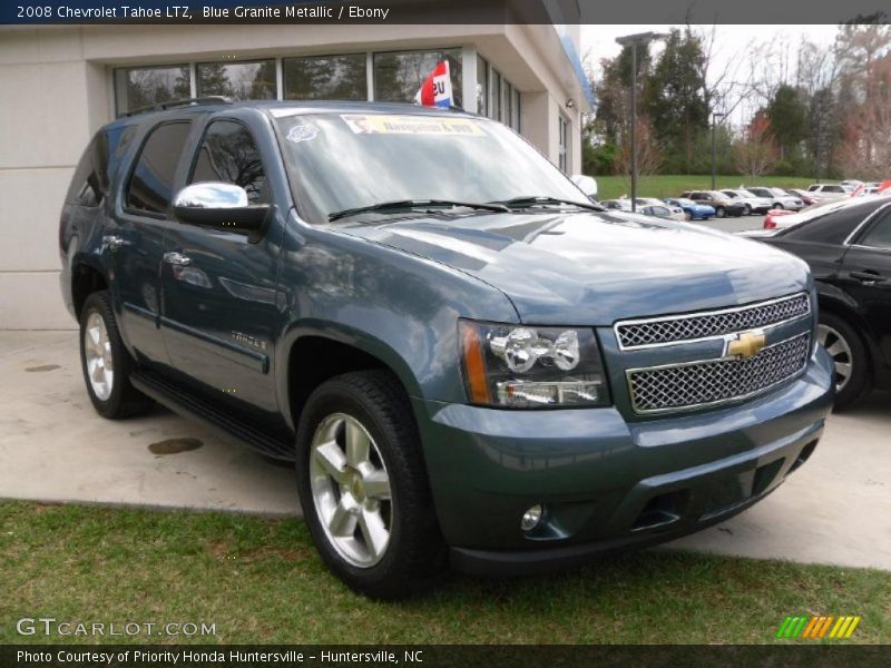 Blue Granite Metallic / Ebony 2008 Chevrolet Tahoe LTZ