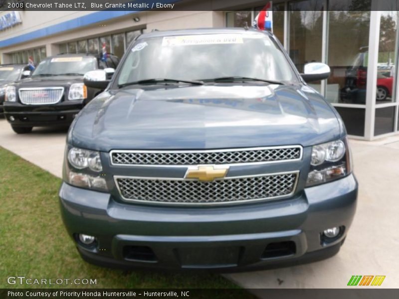Blue Granite Metallic / Ebony 2008 Chevrolet Tahoe LTZ