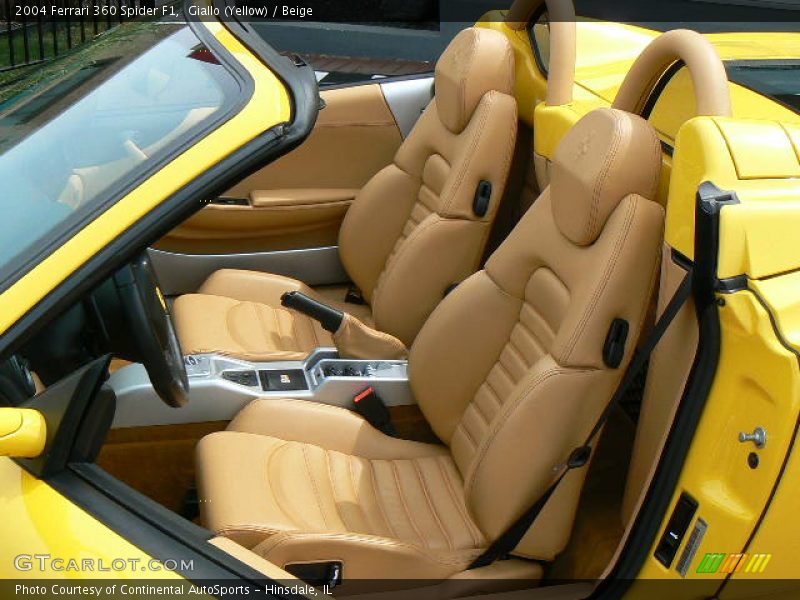  2004 360 Spider F1 Beige Interior