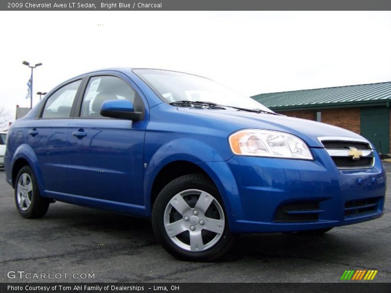 Bright Blue / Charcoal 2009 Chevrolet Aveo LT Sedan