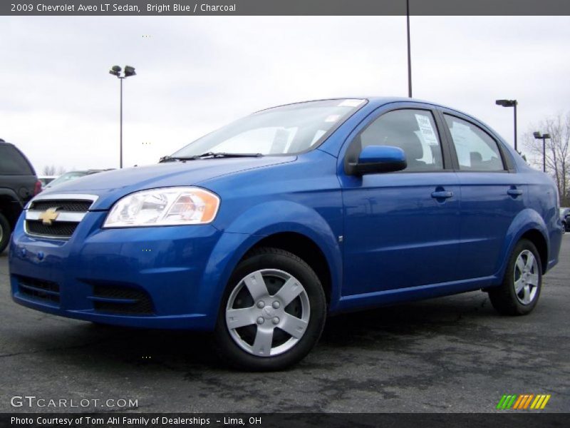 Bright Blue / Charcoal 2009 Chevrolet Aveo LT Sedan