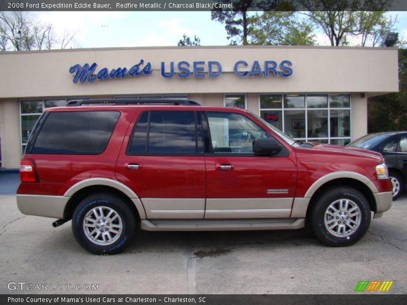 Redfire Metallic / Charcoal Black/Camel 2008 Ford Expedition Eddie Bauer
