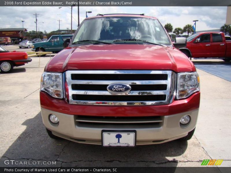 Redfire Metallic / Charcoal Black/Camel 2008 Ford Expedition Eddie Bauer