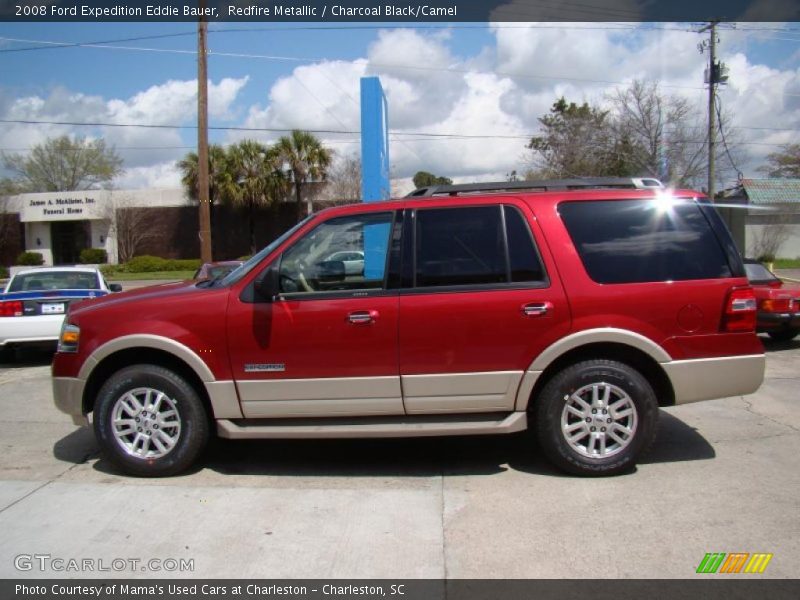 Redfire Metallic / Charcoal Black/Camel 2008 Ford Expedition Eddie Bauer