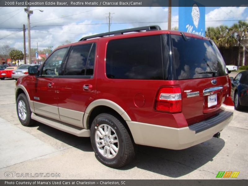Redfire Metallic / Charcoal Black/Camel 2008 Ford Expedition Eddie Bauer
