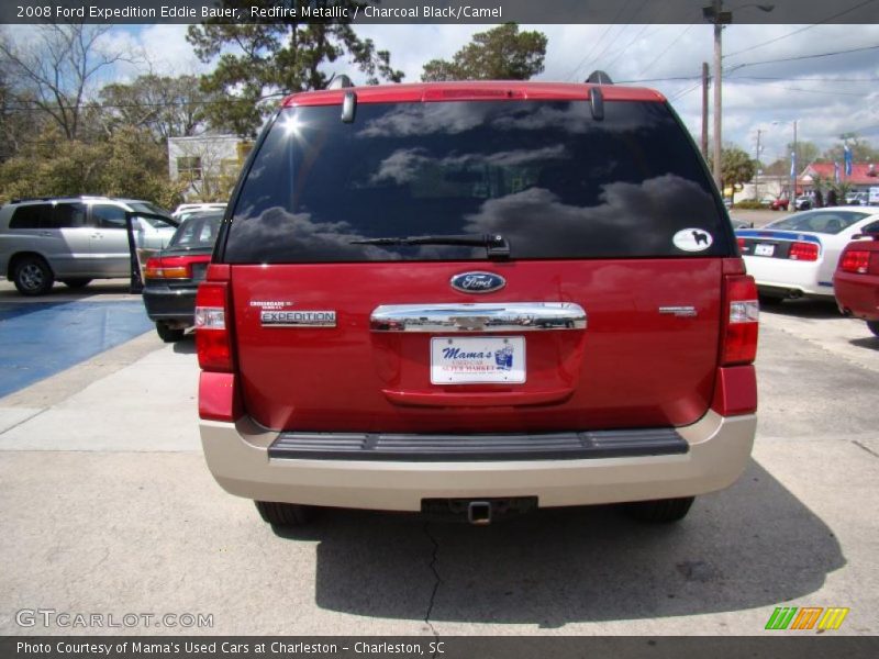 Redfire Metallic / Charcoal Black/Camel 2008 Ford Expedition Eddie Bauer