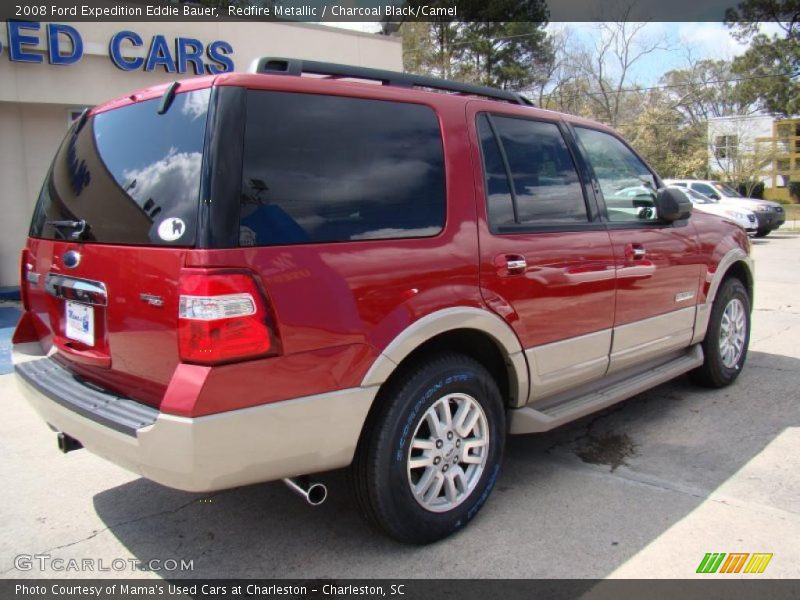 Redfire Metallic / Charcoal Black/Camel 2008 Ford Expedition Eddie Bauer