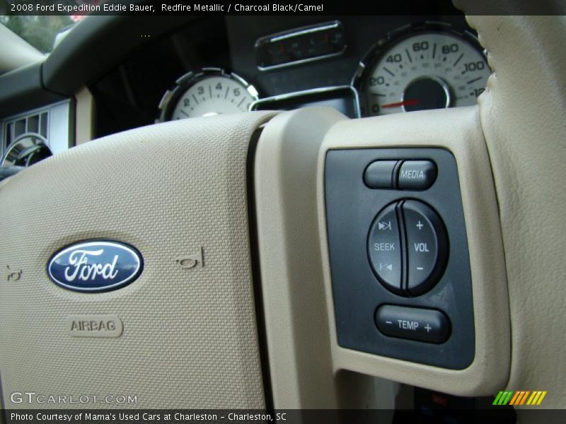 Redfire Metallic / Charcoal Black/Camel 2008 Ford Expedition Eddie Bauer
