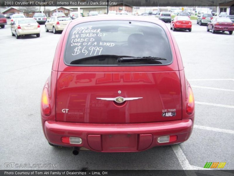 Inferno Red Pearl / Dark Slate Gray 2003 Chrysler PT Cruiser GT