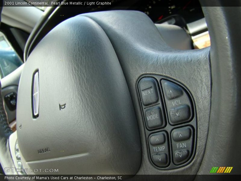 Pearl Blue Metallic / Light Graphite 2001 Lincoln Continental