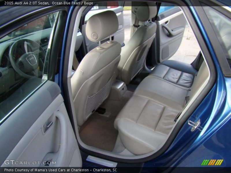 Ocean Blue Pearl / Beige 2005 Audi A4 2.0T Sedan