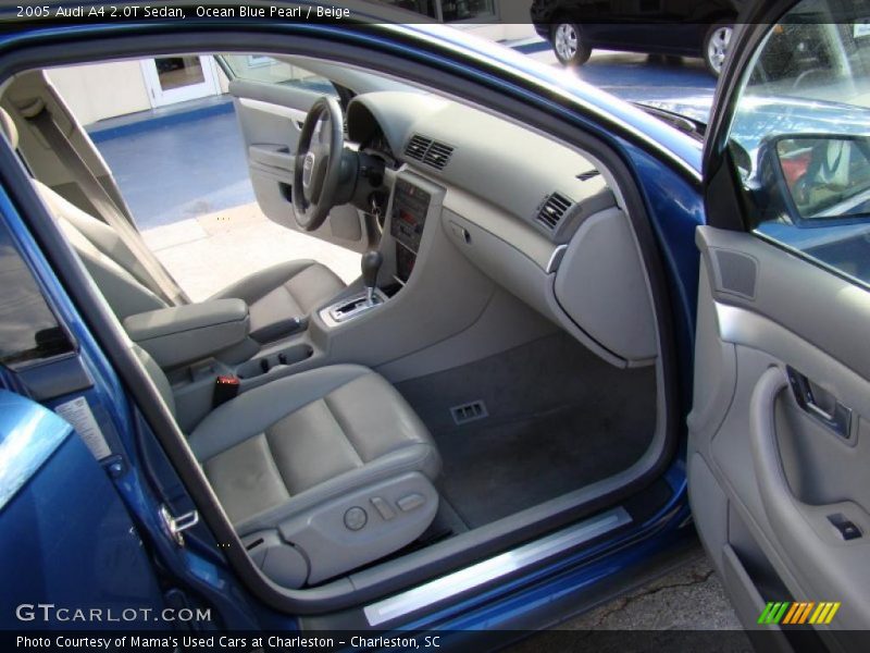 Ocean Blue Pearl / Beige 2005 Audi A4 2.0T Sedan