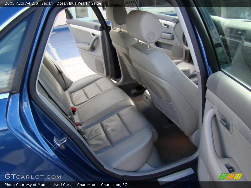Ocean Blue Pearl / Beige 2005 Audi A4 2.0T Sedan