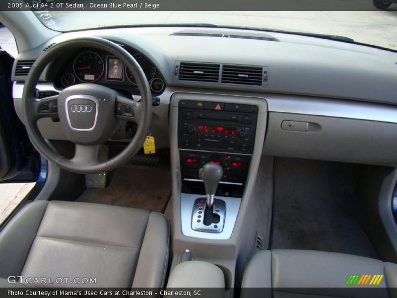 Ocean Blue Pearl / Beige 2005 Audi A4 2.0T Sedan