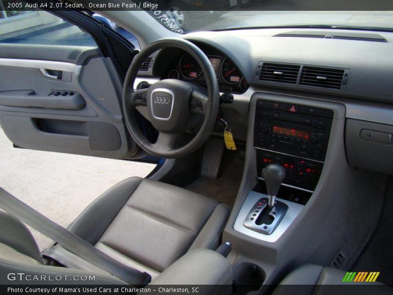 Ocean Blue Pearl / Beige 2005 Audi A4 2.0T Sedan