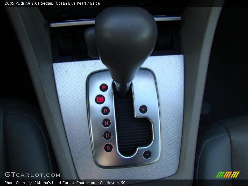 Ocean Blue Pearl / Beige 2005 Audi A4 2.0T Sedan