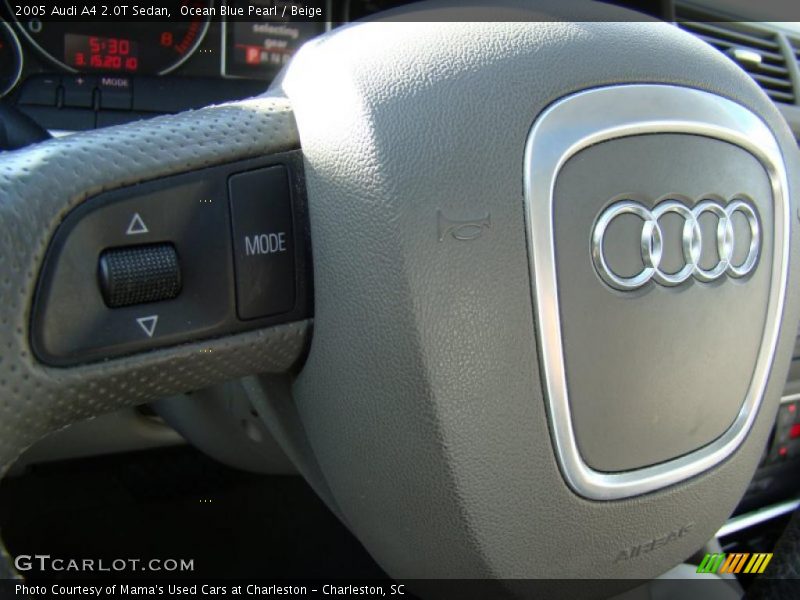 Ocean Blue Pearl / Beige 2005 Audi A4 2.0T Sedan