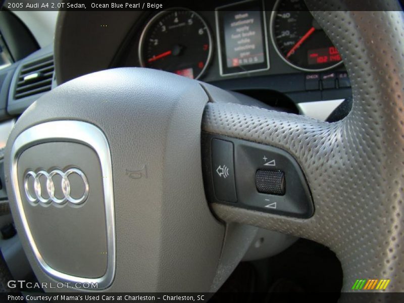 Ocean Blue Pearl / Beige 2005 Audi A4 2.0T Sedan