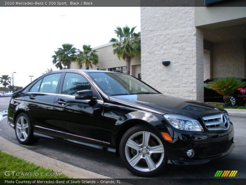 Black / Black 2010 Mercedes-Benz C 300 Sport
