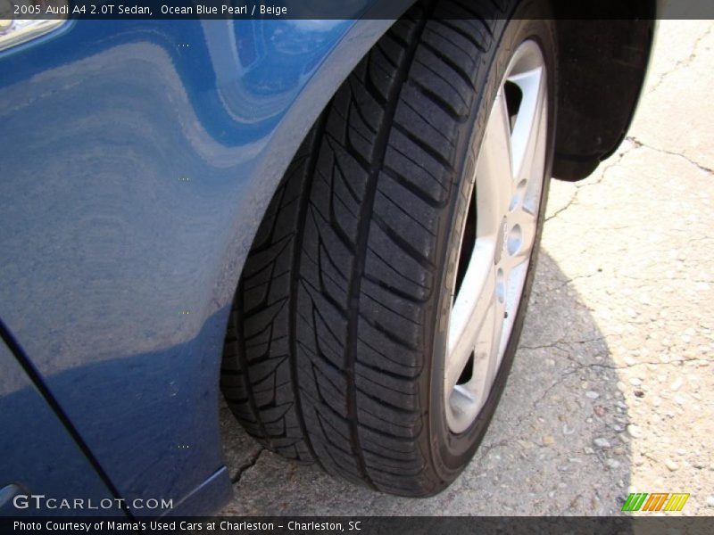 Ocean Blue Pearl / Beige 2005 Audi A4 2.0T Sedan