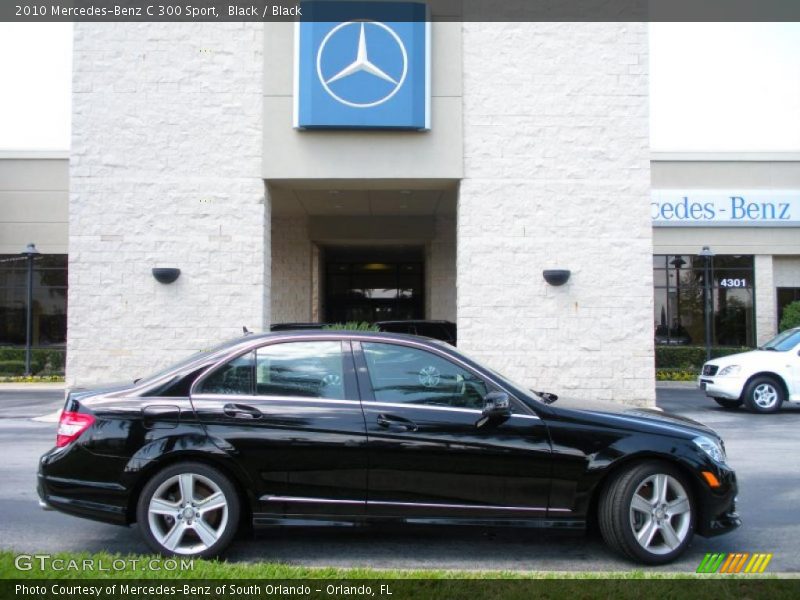 Black / Black 2010 Mercedes-Benz C 300 Sport