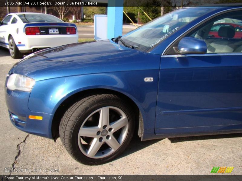 Ocean Blue Pearl / Beige 2005 Audi A4 2.0T Sedan