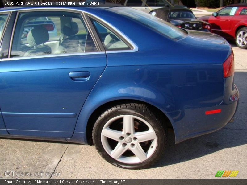 Ocean Blue Pearl / Beige 2005 Audi A4 2.0T Sedan