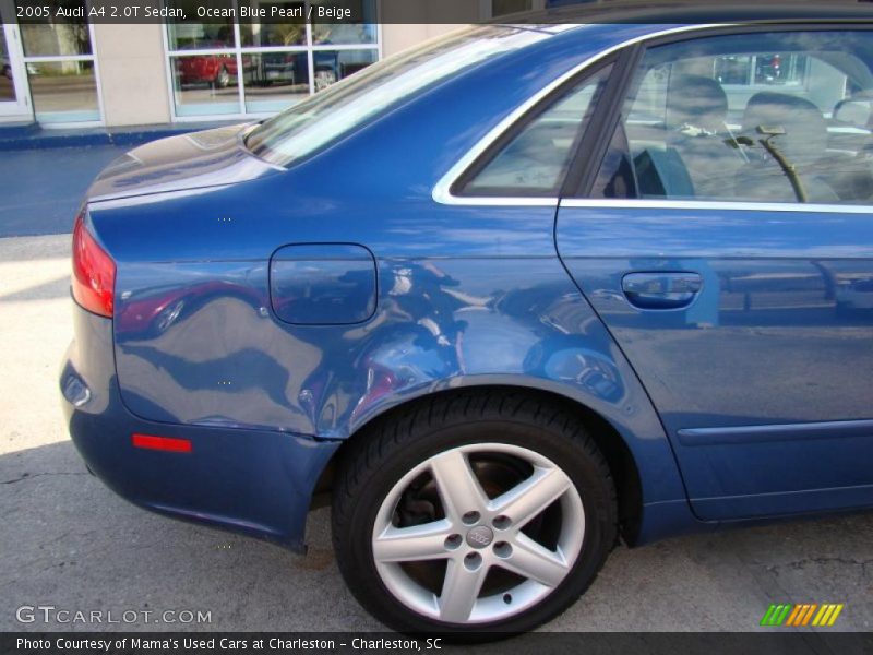 Ocean Blue Pearl / Beige 2005 Audi A4 2.0T Sedan
