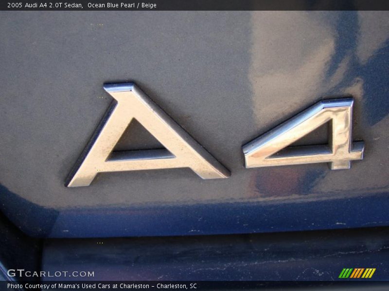Ocean Blue Pearl / Beige 2005 Audi A4 2.0T Sedan