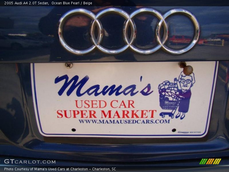 Ocean Blue Pearl / Beige 2005 Audi A4 2.0T Sedan