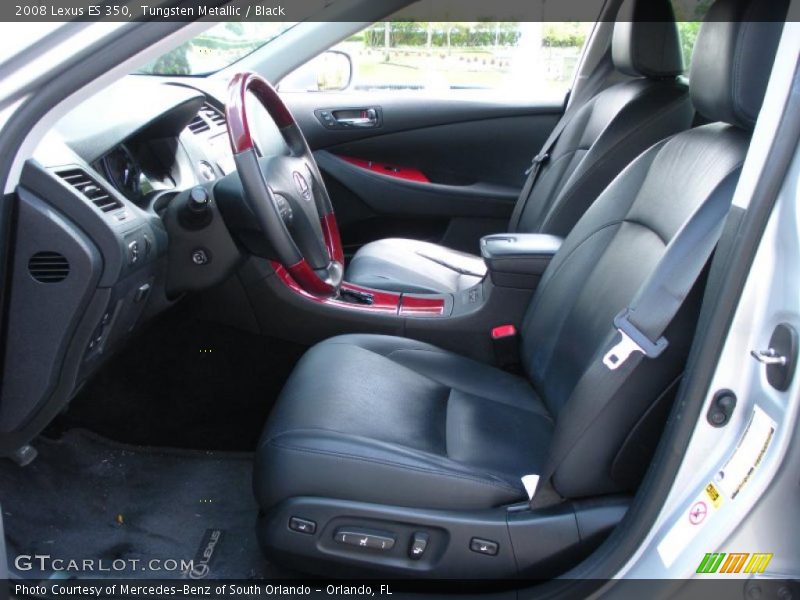 Tungsten Metallic / Black 2008 Lexus ES 350