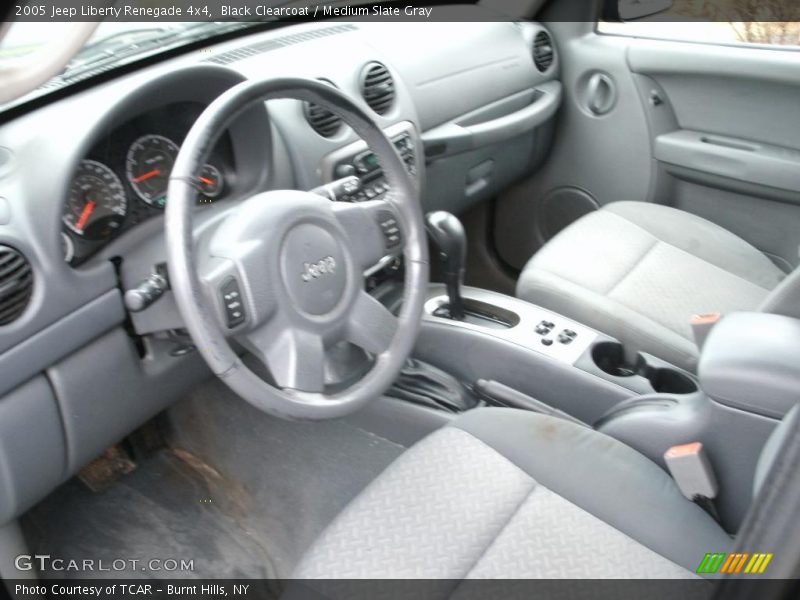 Black Clearcoat / Medium Slate Gray 2005 Jeep Liberty Renegade 4x4