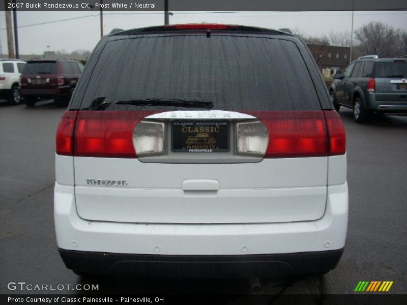 Frost White / Neutral 2007 Buick Rendezvous CX