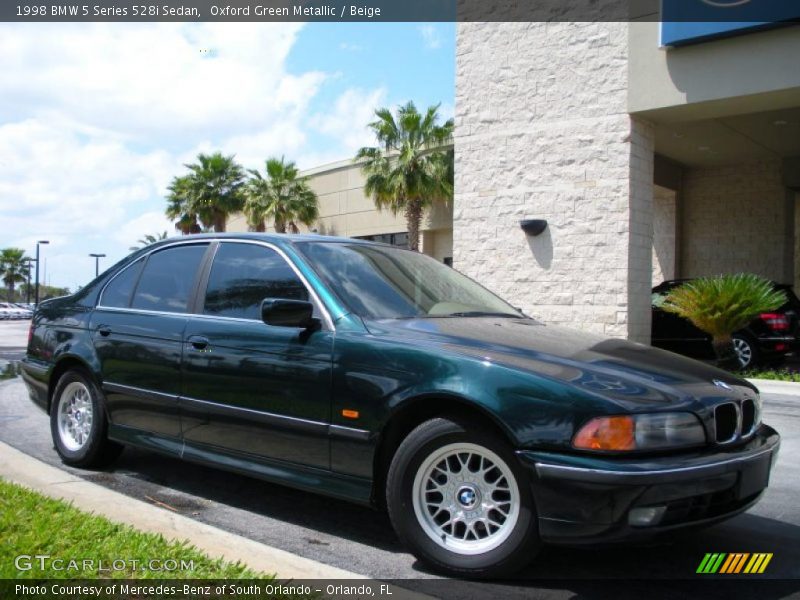 Oxford Green Metallic / Beige 1998 BMW 5 Series 528i Sedan
