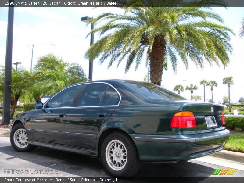 Oxford Green Metallic / Beige 1998 BMW 5 Series 528i Sedan