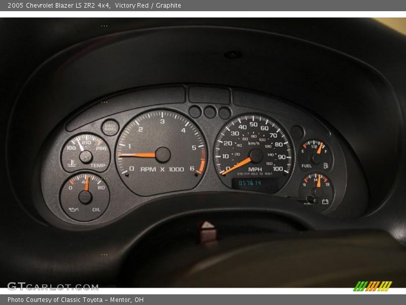 Victory Red / Graphite 2005 Chevrolet Blazer LS ZR2 4x4