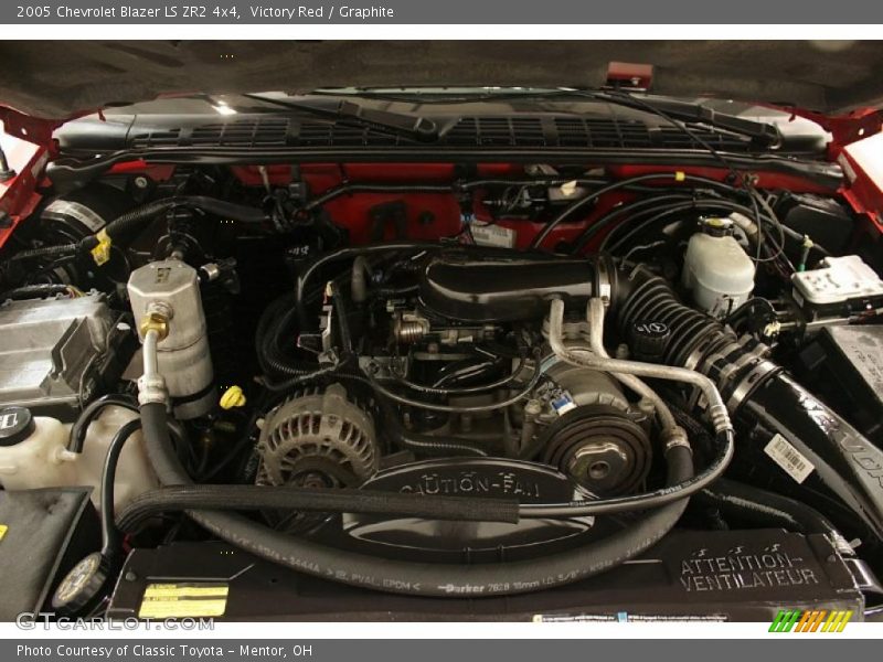 Victory Red / Graphite 2005 Chevrolet Blazer LS ZR2 4x4
